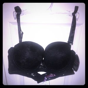 NWT Black Lace Bra 34C